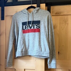 Levi's Heather Gray Hoodie with Logo